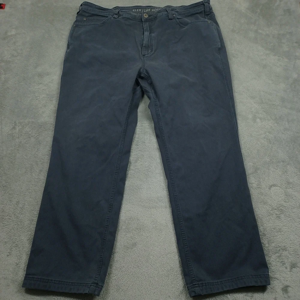 Duluth Jeans Mens 40x29‎ Gray Denim Flex Fire Hose Workwear Casual Outdoor